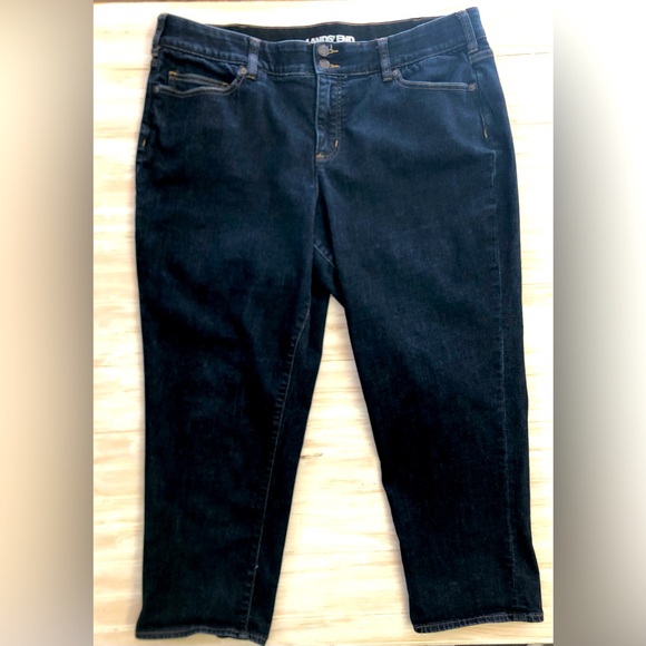 Lands End Cropped Jeans - Picture 1 of 7